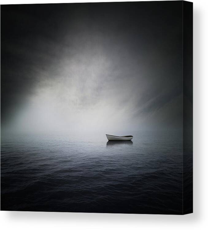 Boat Canvas Print featuring the digital art Sea by Zoltan Toth