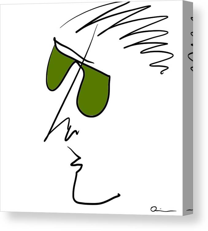 Sunglasses Canvas Print featuring the digital art Shades by Jeffrey Quiros
