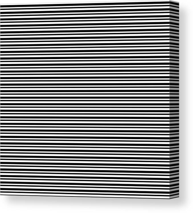 Stripes Canvas Print featuring the digital art Simply Stripes- Art by Linda Woods by Linda Woods
