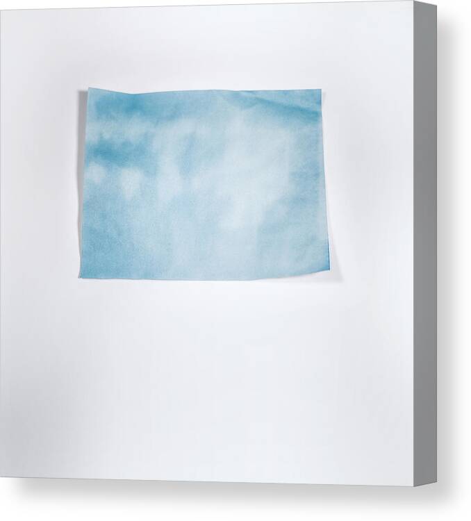 Scott Norris Photography Canvas Print featuring the photograph Sky Blue on White by Scott Norris