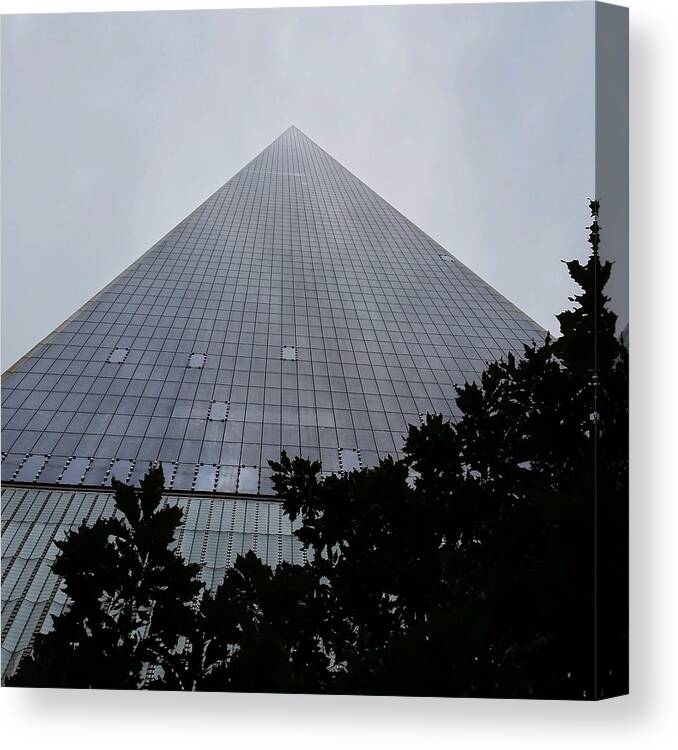 Skyscraper Canvas Print featuring the photograph Skyscraper Reaching the Sky by Vic Ritchey