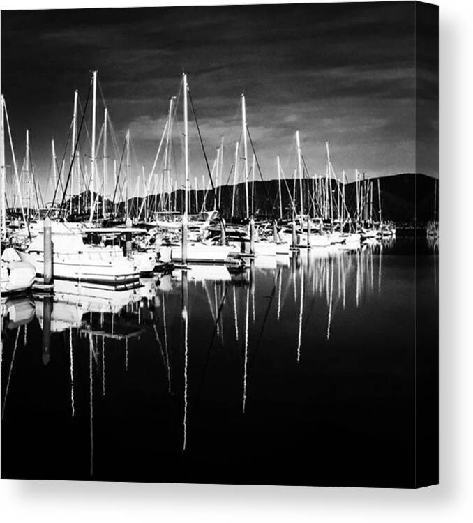 Irox_bw Canvas Print featuring the photograph Sleeping Boats. Photo By @pauldalsasso by Paul Dal Sasso
