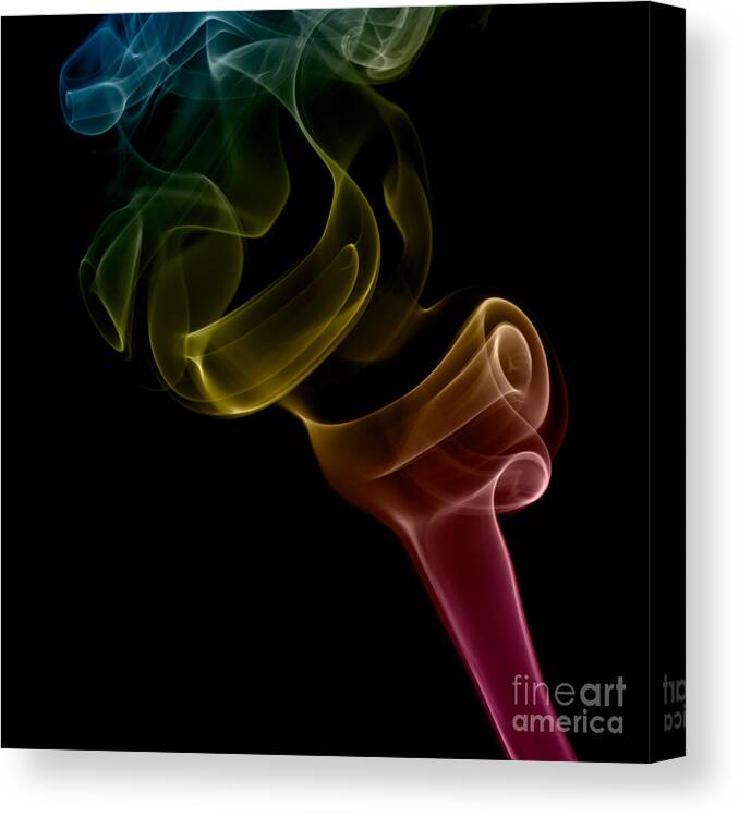 Abstract Canvas Print featuring the photograph smoke XVI by Joerg Lingnau