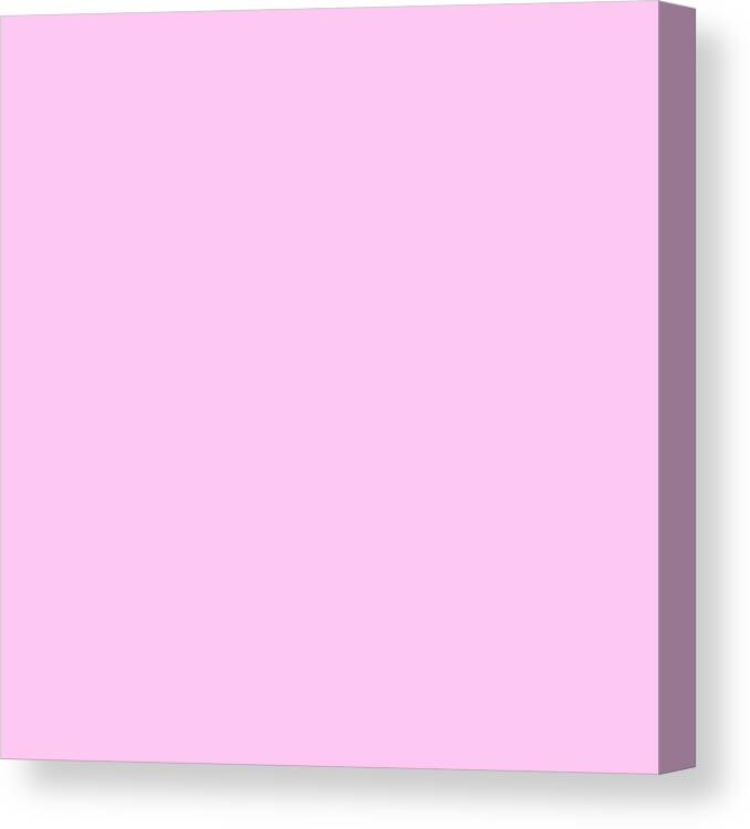 Solid Colors Canvas Print featuring the digital art Soft Pink Color Decor by Garaga Designs
