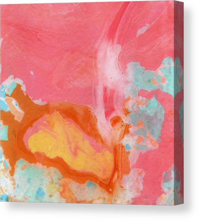 Abstract Canvas Print featuring the painting Somewhere New 2- Abstract Art by Linda Woods by Linda Woods
