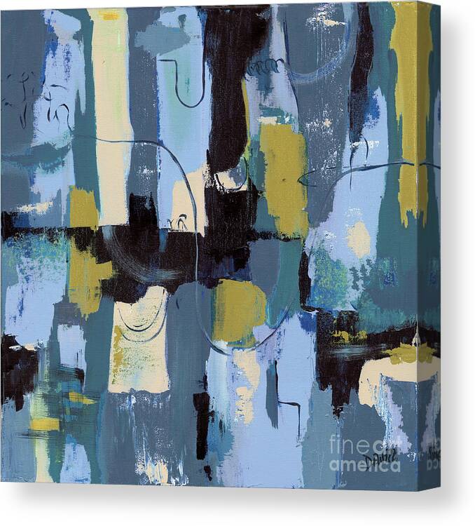 Abstract Canvas Print featuring the painting Spa Abstract 2 by Debbie DeWitt