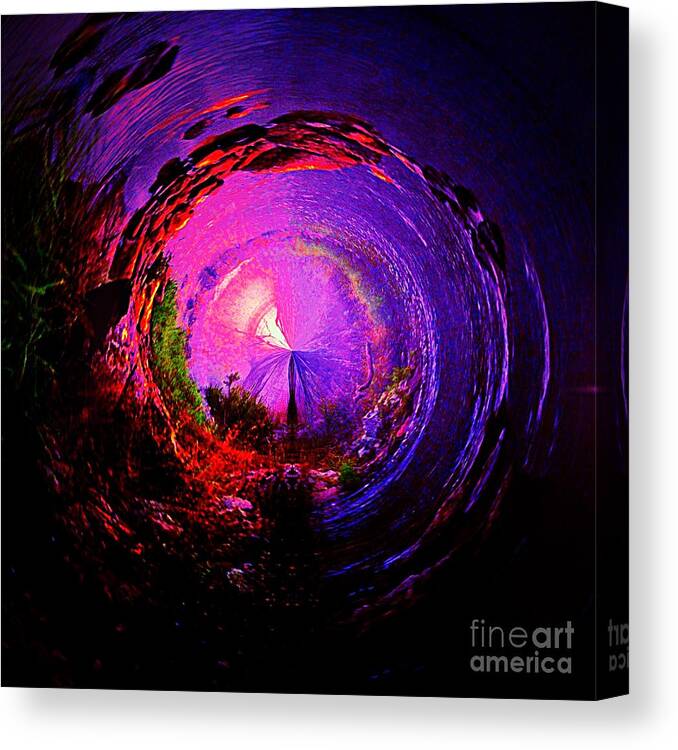 Space Spiral Canvas Print featuring the photograph Space Spiral by Blair Stuart