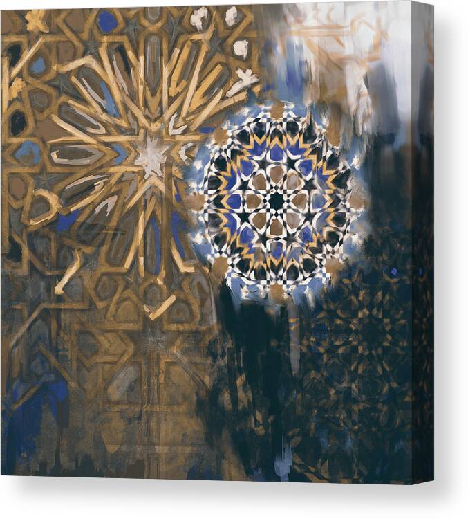 Motif Canvas Print featuring the painting Spanish 167 4 by Mawra Tahreem