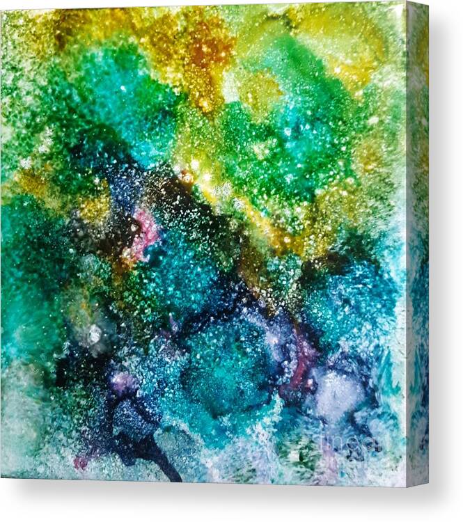Alcohol Canvas Print featuring the painting Sparkling Water by Terri Mills