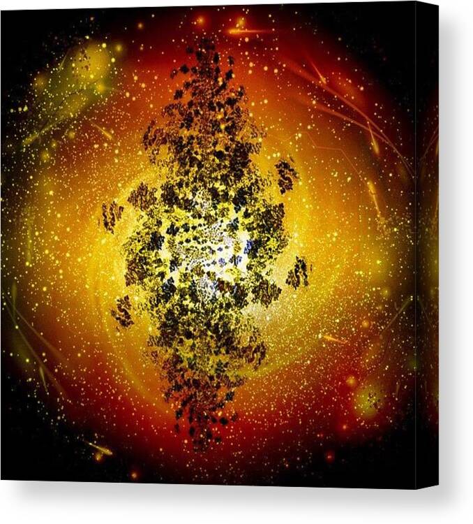 Fractals Canvas Print featuring the photograph Spinning In Eternity by Nick Heap