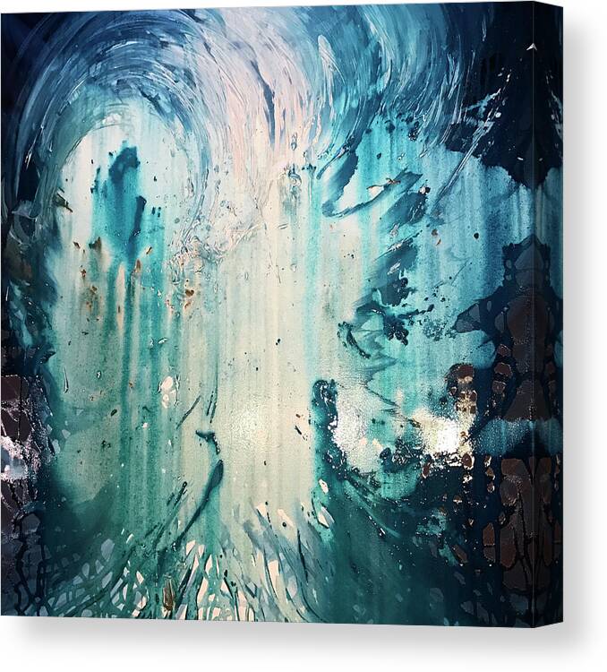 Splash Canvas Print featuring the painting Splash by Michelle Pier