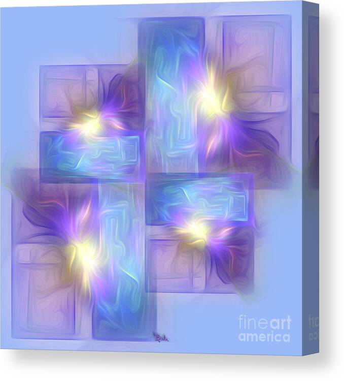 Spring Canvas Print featuring the digital art Spring mood 1 by Giada Rossi