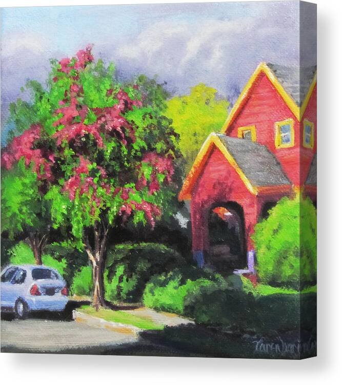 Portland Canvas Print featuring the painting Spring Morning by Karen Ilari