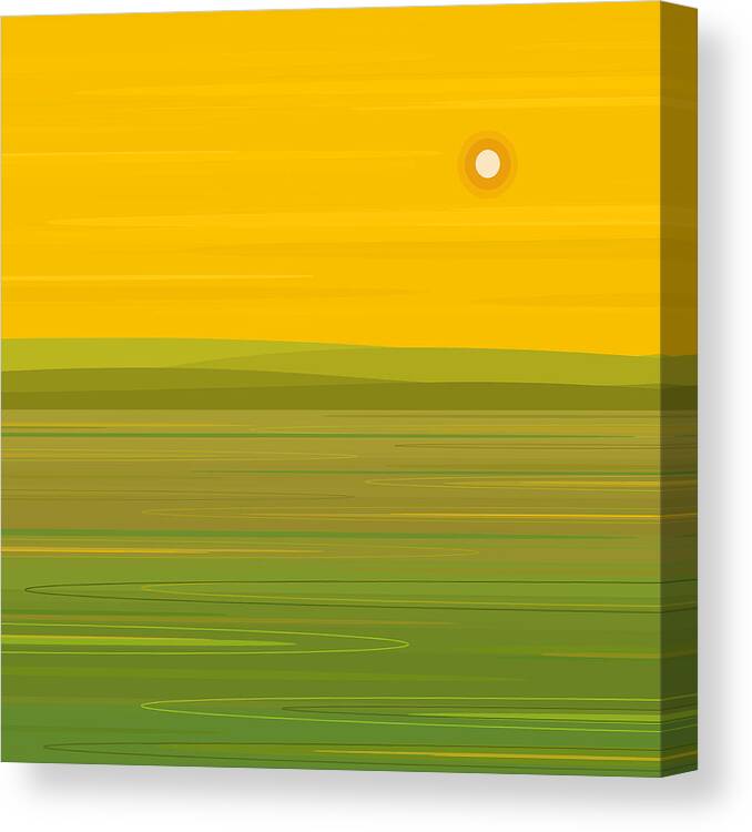 Spring Morning Canvas Print featuring the digital art Spring Morning - Square by Val Arie
