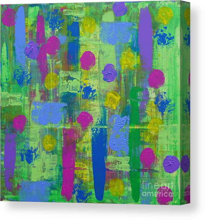 Abstract Canvas Print featuring the painting Spring Time by Jimmy Clark