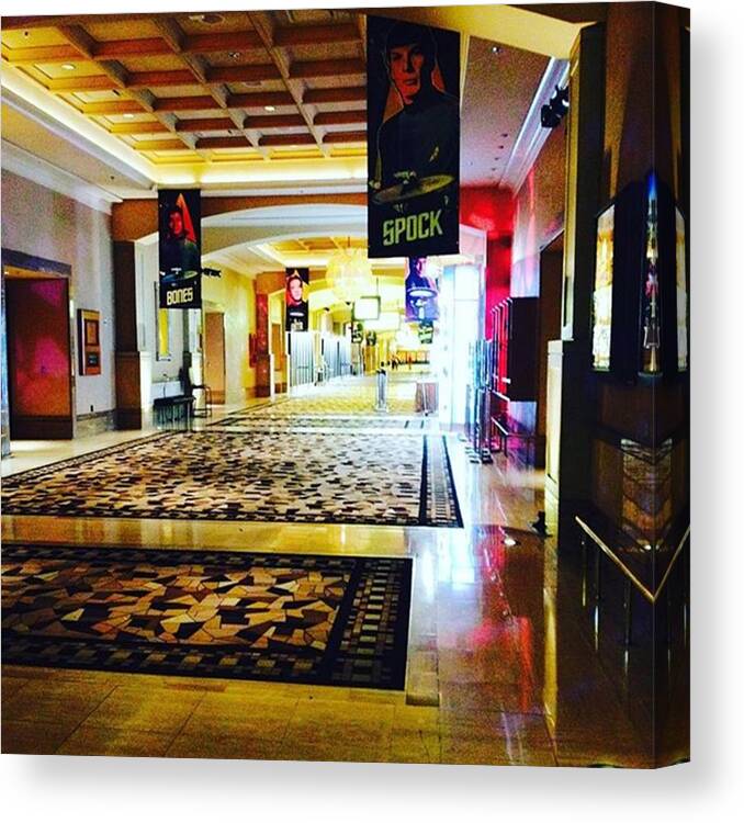 Hallway Canvas Print featuring the photograph Star Trek 50 Afterlife. Shot On Iphone by Breanna Jean