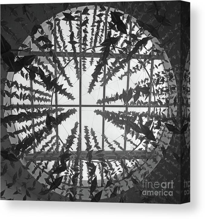 Boston Canvas Print featuring the photograph Stata Sculpture 3 by Randall Weidner