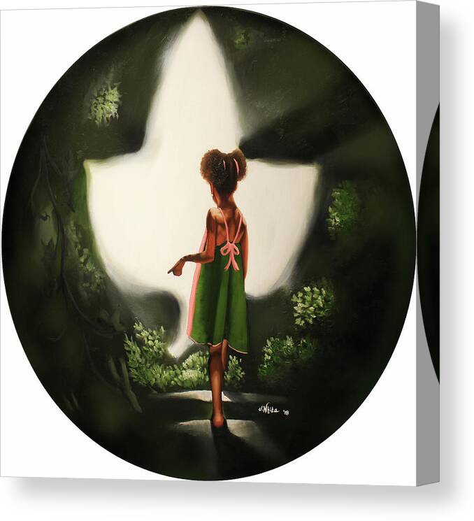 Ivy Canvas Print featuring the painting Step into the Ivy Light by Jerome White