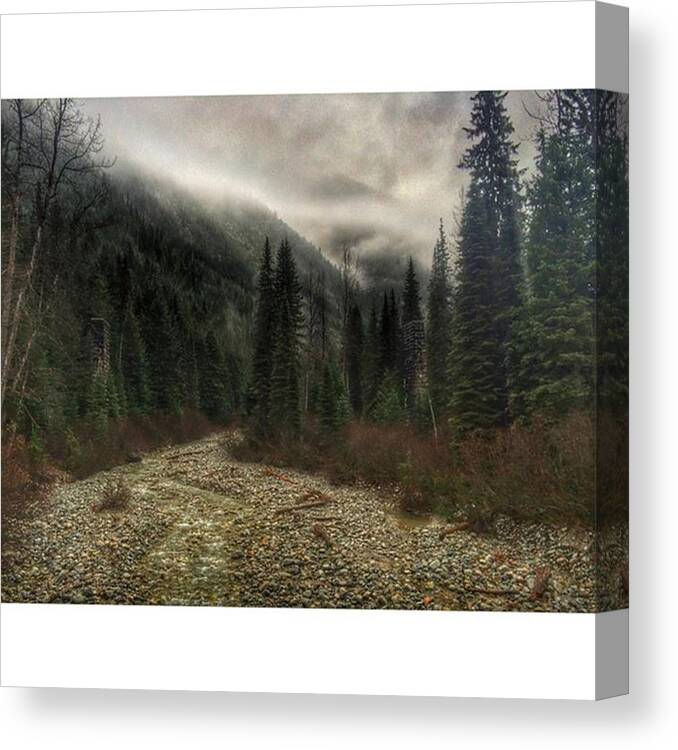 Mountains Canvas Print featuring the photograph #stormy Days In The #rocky #mountains by David Bugden