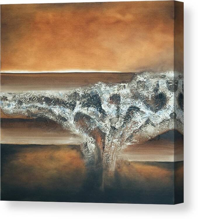 Oil Canvas Print featuring the painting Strata by Mike Irwin