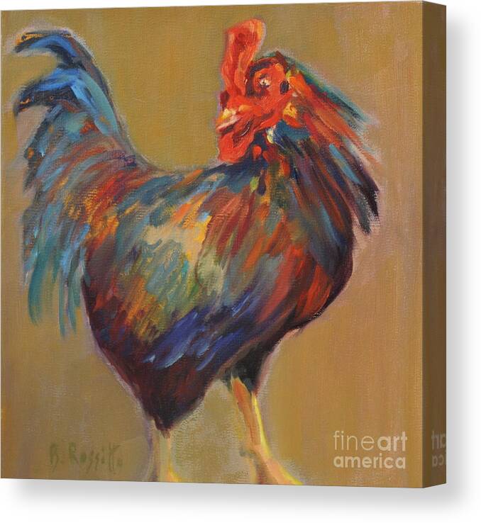 Strutting My Stuff Canvas Print featuring the painting Strutting My Stuff by B Rossitto
