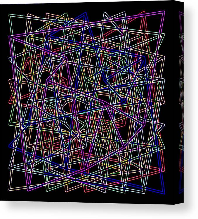 Abstract Canvas Print featuring the digital art Sudoku2 Aglow by Ron Brown