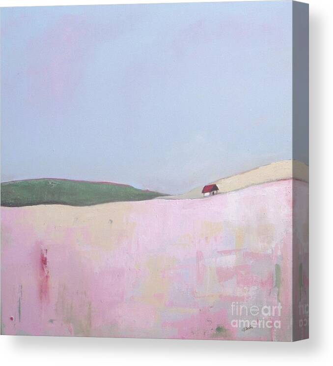 Abstract Landscape Canvas Print featuring the painting Sugar Paradise by Vesna Antic