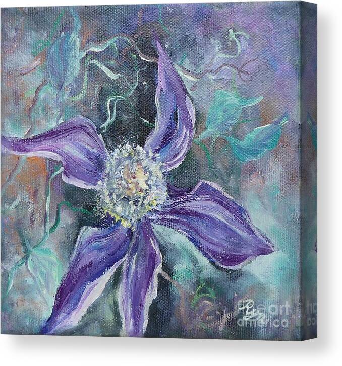 Summer Canvas Print featuring the painting Summer Flowers No. 3 by Ryn Shell