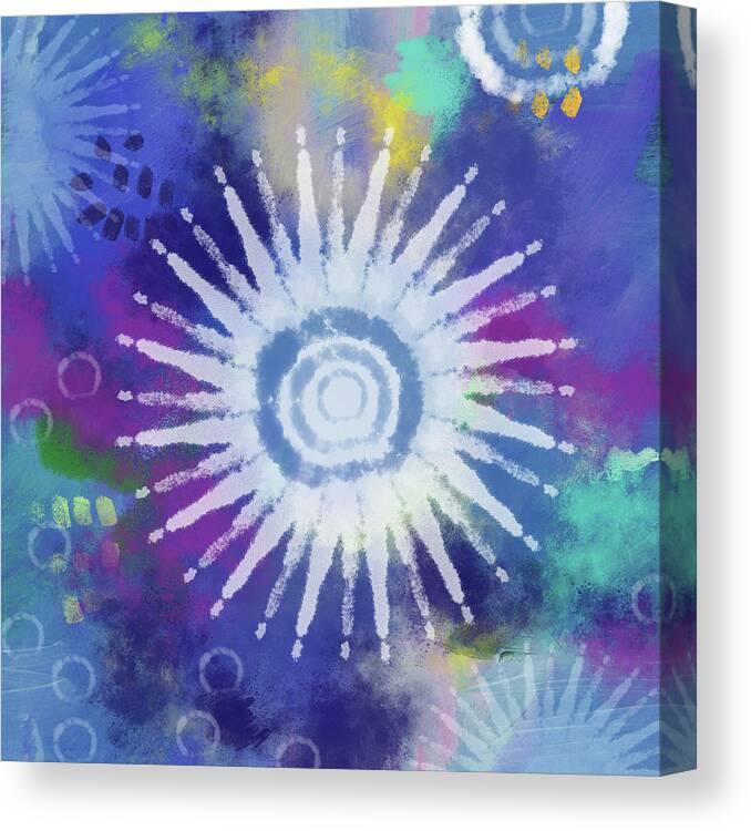 Groovy Canvas Print featuring the mixed media Summer of Love 2- Art by Linda Woods by Linda Woods