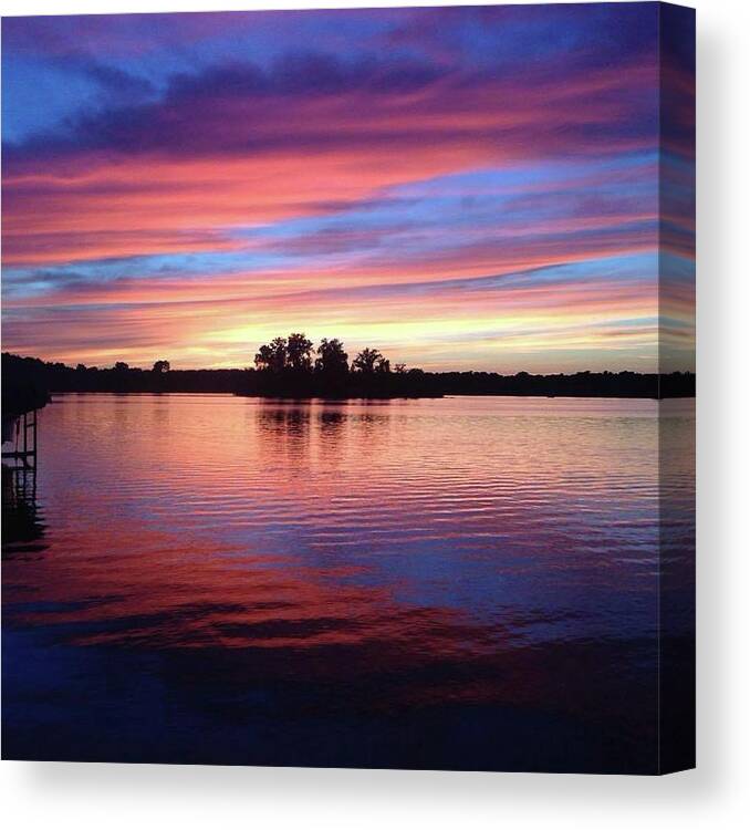 Sunset Canvas Print featuring the photograph Sunset Dreams by Rebecca Wood