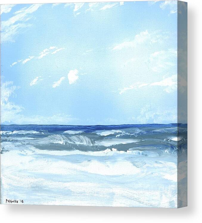 Surf Canvas Print featuring the painting Surf's Up by Patrick Grills