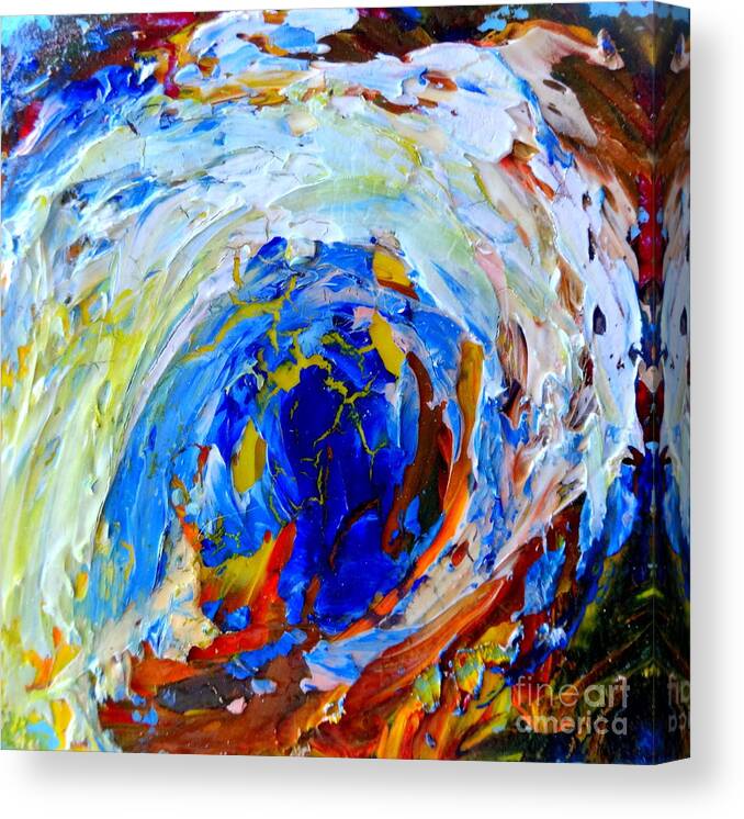 Surf Canvas Print featuring the painting Surge 1 by Fred Wilson