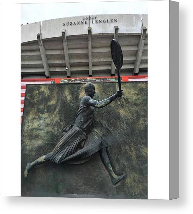  Canvas Print featuring the photograph Suzanne Lenglen Stadium by Adriano La Naia