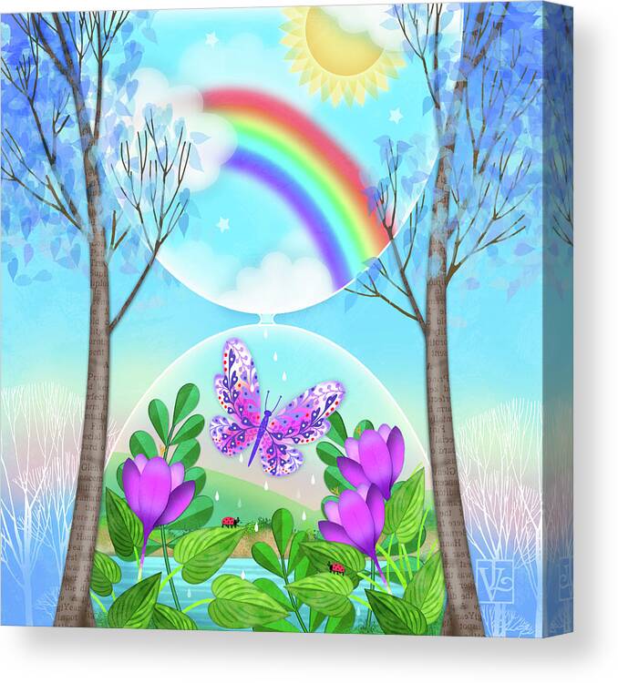 Hourglass Canvas Print featuring the digital art Sweet Dreams by Valerie Drake Lesiak