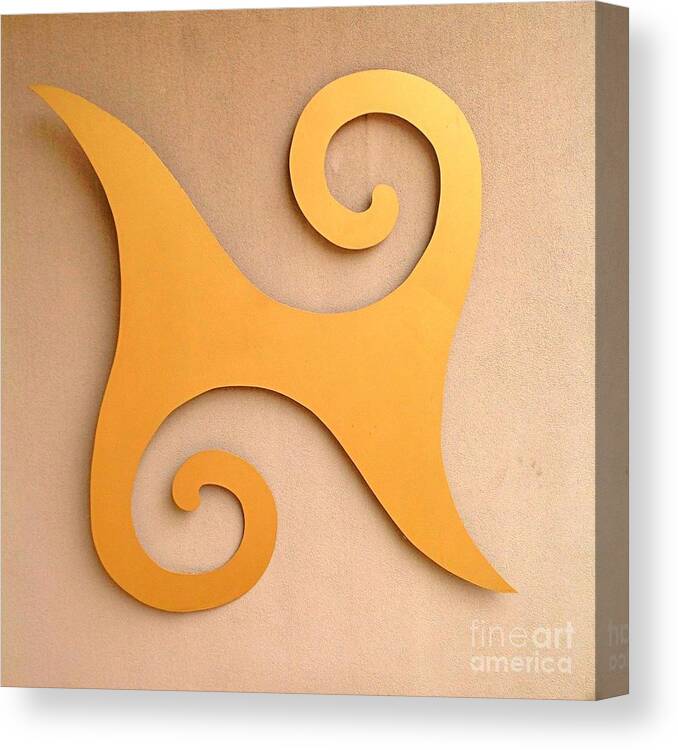 Adinkra Canvas Print featuring the photograph Symbols by Nona Kumah