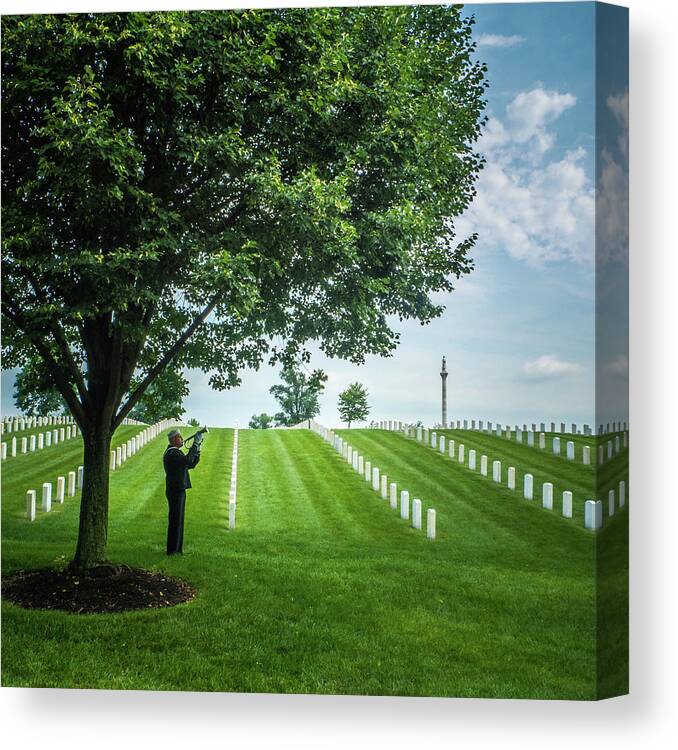 Taps Canvas Print featuring the photograph Taps Color by Al Harden