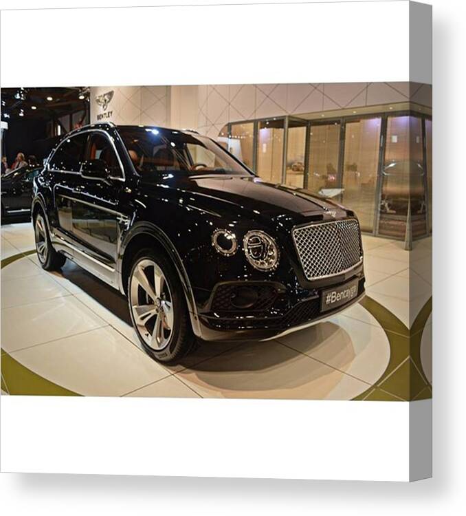 Amazing_cars Canvas Print featuring the photograph The 4x4 Bentley Bentayga
#bentley by Sportscars OfBelgium