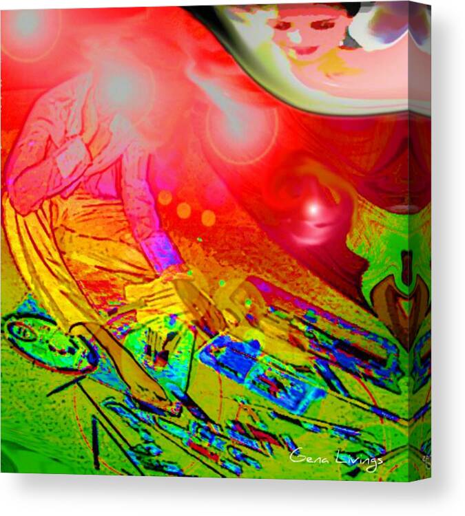 Spiritual Canvas Print featuring the photograph The Artist Mind by Gena Livings