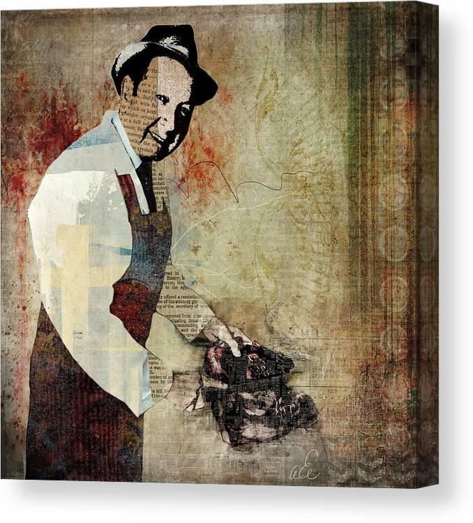 Butcher Canvas Print featuring the photograph The Butcher by Looking Glass Images