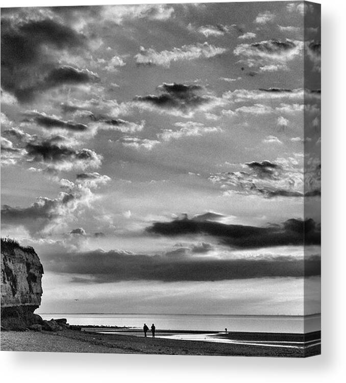 Natureonly Canvas Print featuring the photograph The End Of The Day, Old Hunstanton by John Edwards