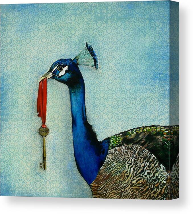 The Key To Success Canvas Print featuring the painting The Key To Success by Carrie Ann Jackson