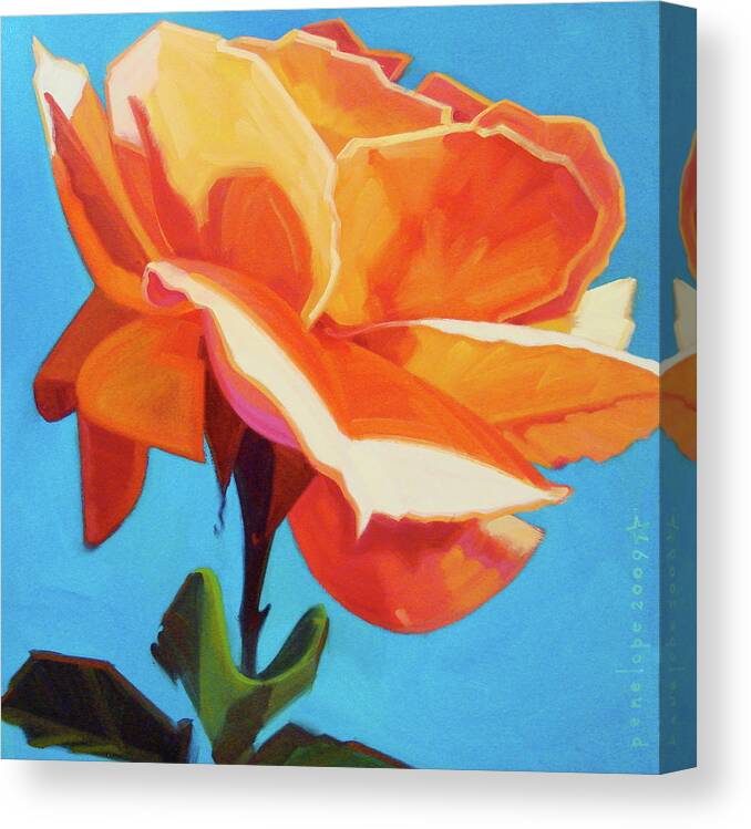 Rose Canvas Print featuring the painting The Lovely by Penelope Moore