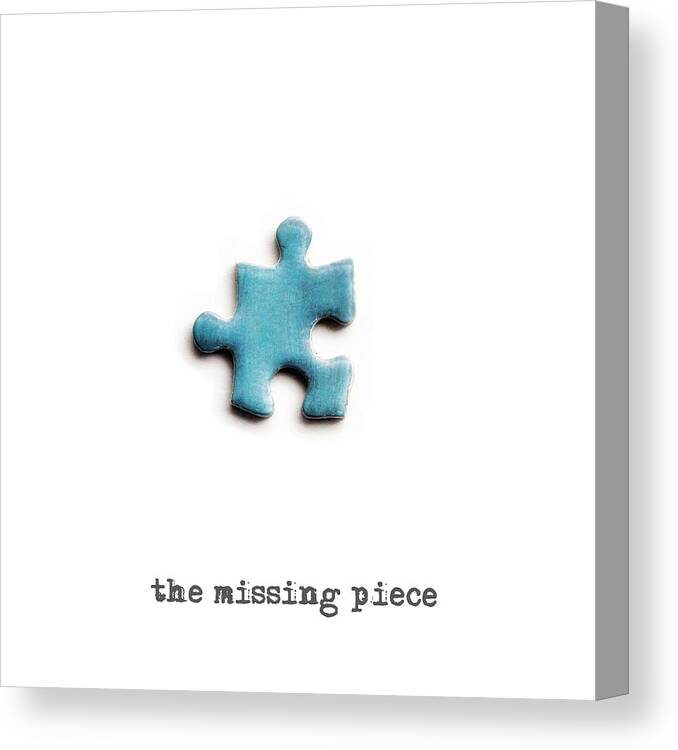 Puzzle Canvas Print featuring the photograph The missing piece by Micah Offman
