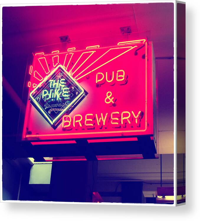 The Pike Pub And Brewery Canvas Print featuring the photograph The Pike Pub by Tanya Harrison