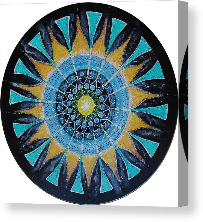 Soul Mandala Canvas Print featuring the painting The Soul Mandala by Patricia Arroyo
