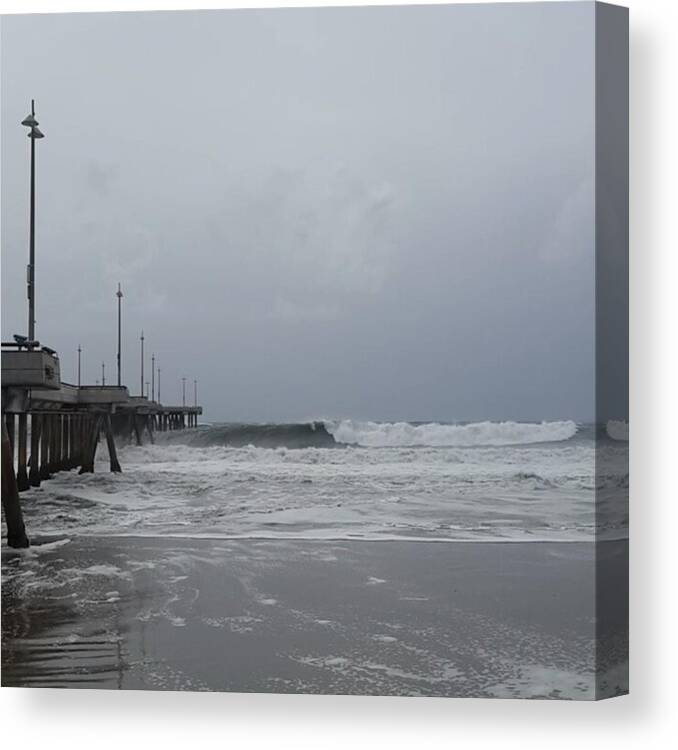 Surf Canvas Print featuring the photograph The #waves Are So Strong They Closed by Matt Sweetwood