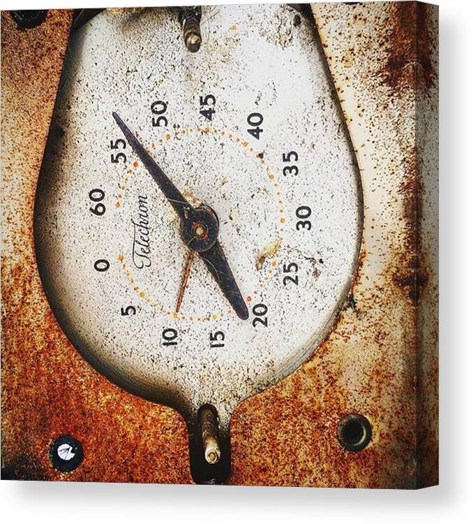  Canvas Print featuring the photograph Tick Tock by Isaiah Galt