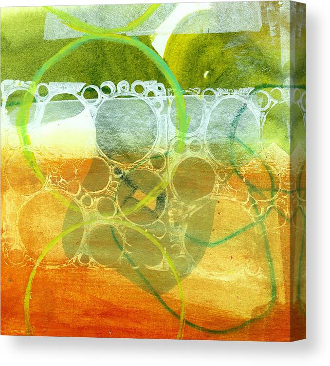 4x4 Canvas Print featuring the painting Tidal 13 by Jane Davies