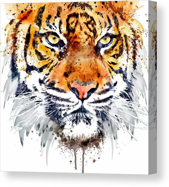 Animals Tiger Wildlife SINGLE CANVAS WALL ART Picture Print VA 