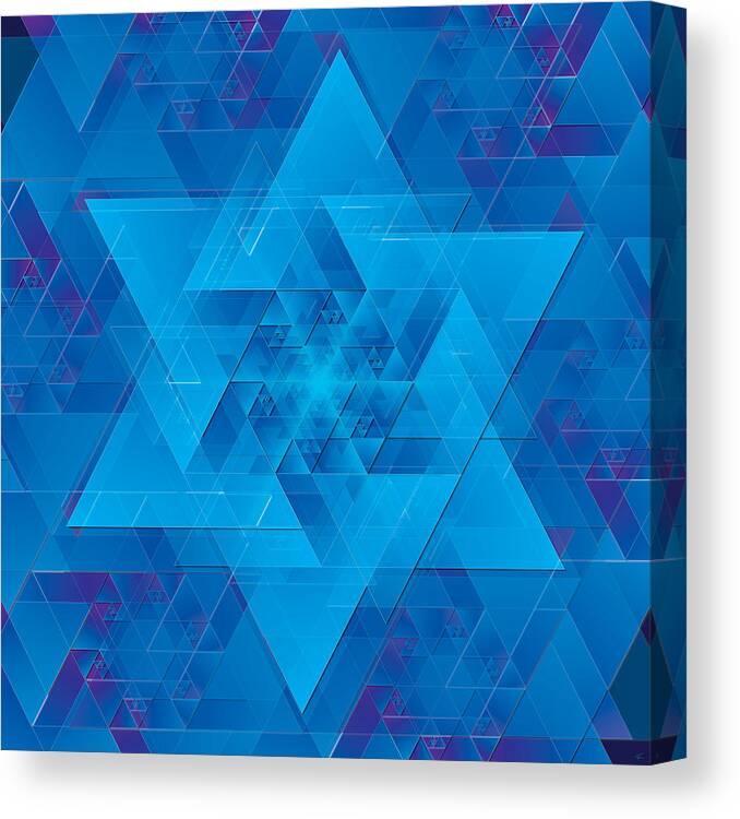 Abstract Canvas Print featuring the digital art Time Travel Simplified by Kenneth Armand Johnson